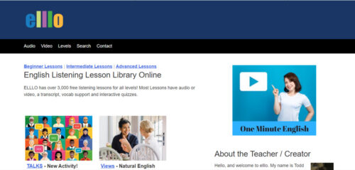 English Listening Lesson Library Online